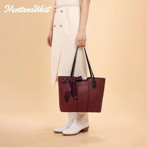 Women Dahila Red Imported Top zipper Top Handle Satchel Purses Handbags - Picture 2 of 6